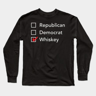 Republican Democrat Whiskey Long Sleeve T-Shirt